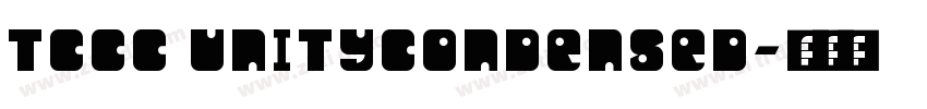 TCCC UnityCondensed字体转换